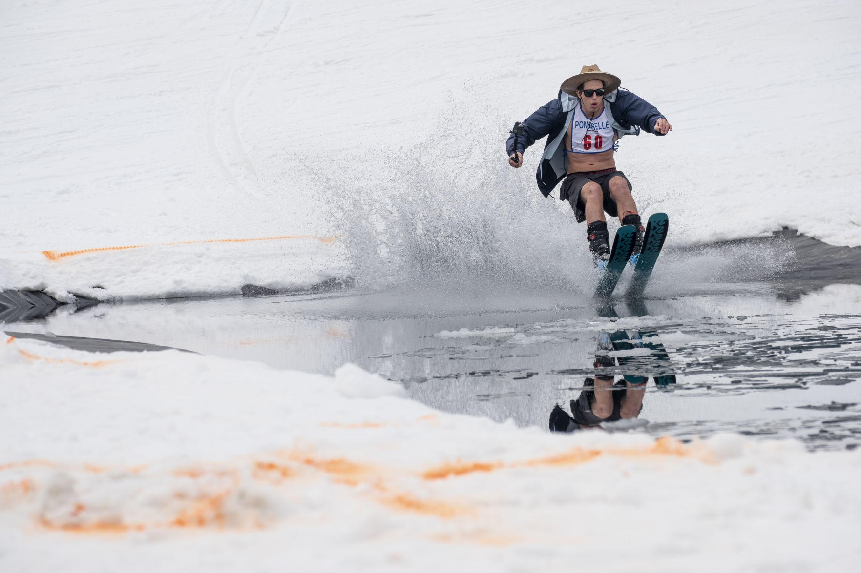 Slush Cup Pond Skim at Pomerelle